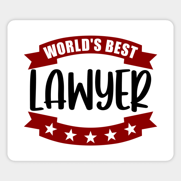 World's Best Lawyer Magnet by colorsplash